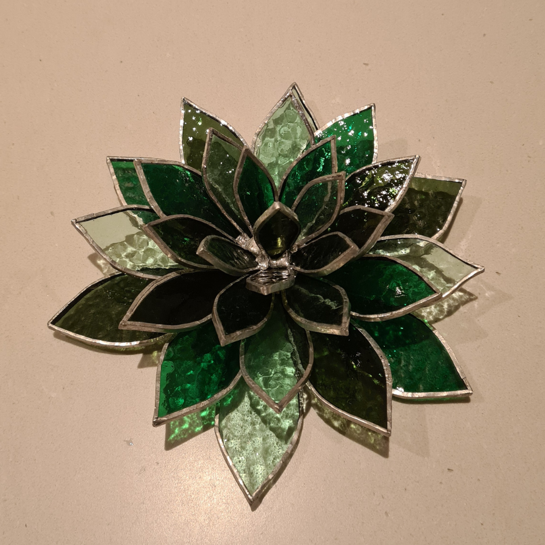 Stained glass succulent